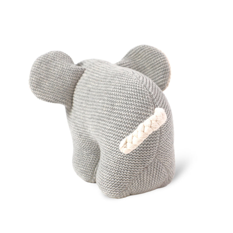 Elephant Organic Cotton Knit Stuffed Animal