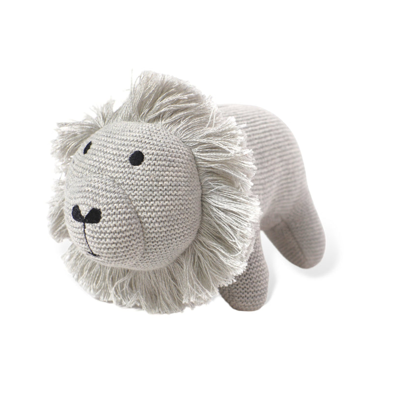 Organic Cotton Knit Lion | Stuffed Animal Baby Toy