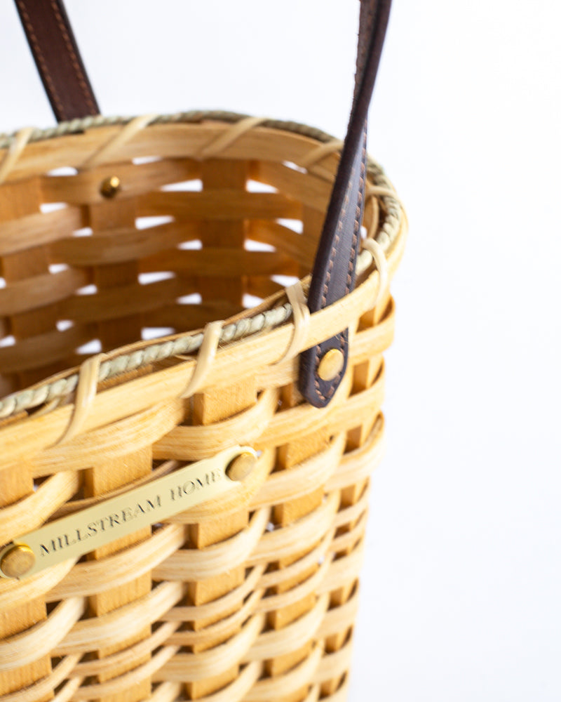 Large Market Basket | Amish Handwoven | Seagrass & Willow | 18" x 11" x 12"
