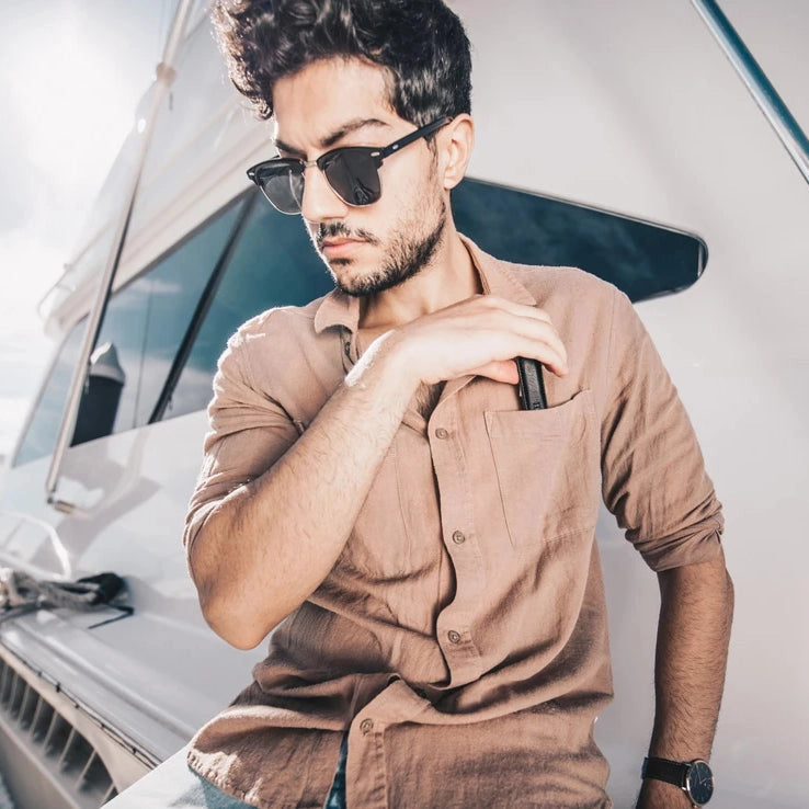 Black Colored Men's Keychain