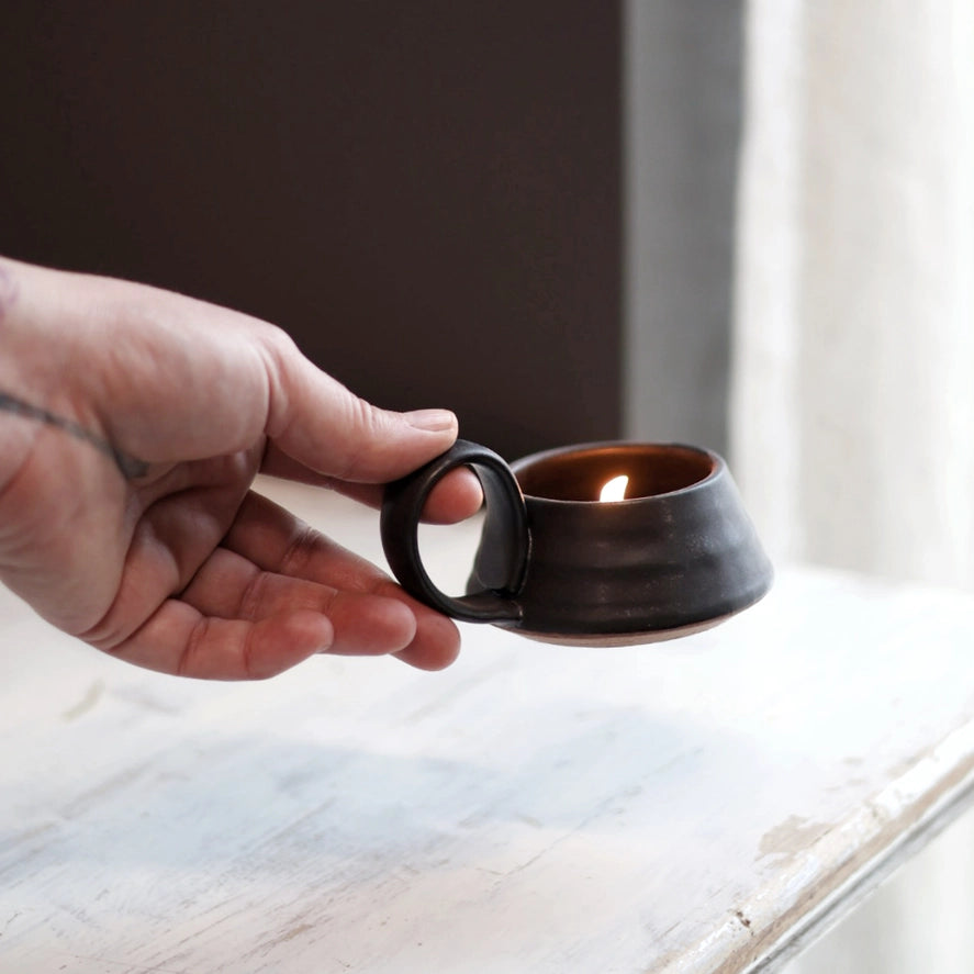 Tea Lite Candle Holder in 3 Color Options