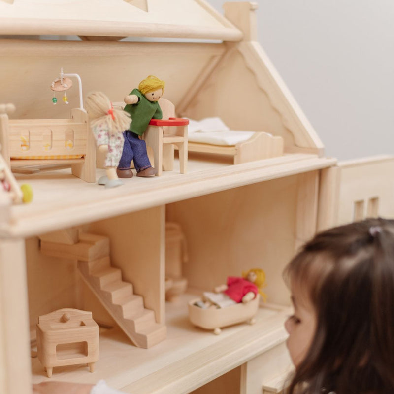 Victorian Dollhouse | 3-Story Wooden | 1:12 Scale | PlanToys