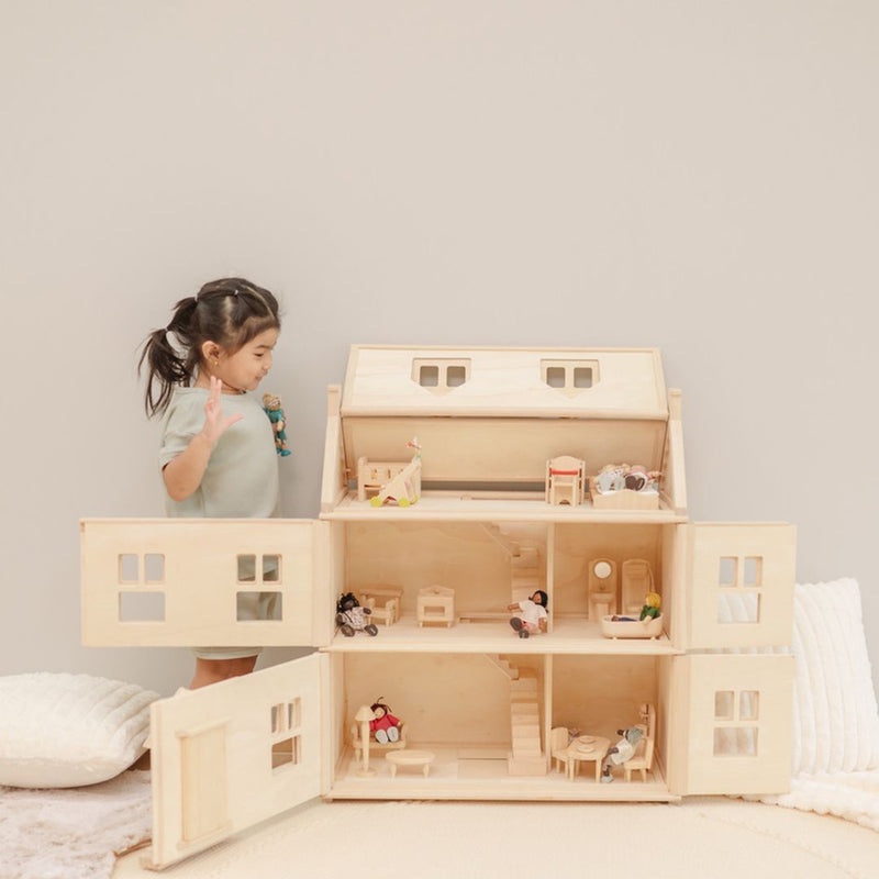 Victorian Dollhouse | 3-Story Wooden | 1:12 Scale | PlanToys