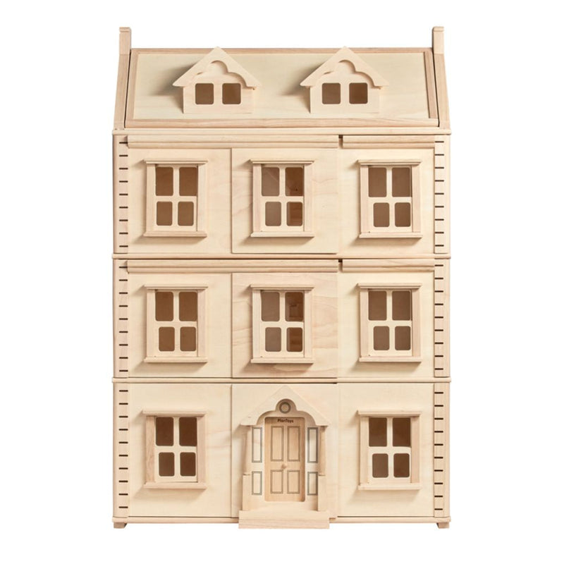 Grand Victorian Dollhouse | 4-Floor Rubberwood | 24.76" x 13.19" x 28.03"