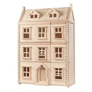 Grand Victorian Dollhouse | 4-Floor Rubberwood | 24.76" x 13.19" x 28.03"