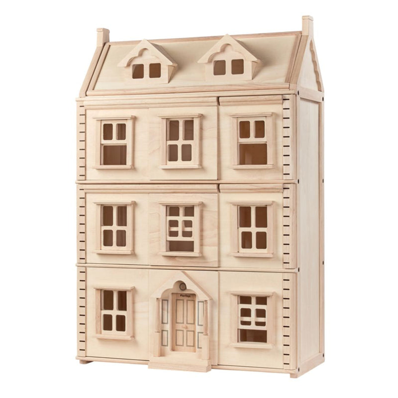 Grand Victorian Dollhouse | 4-Floor Rubberwood | 24.76" x 13.19" x 28.03"
