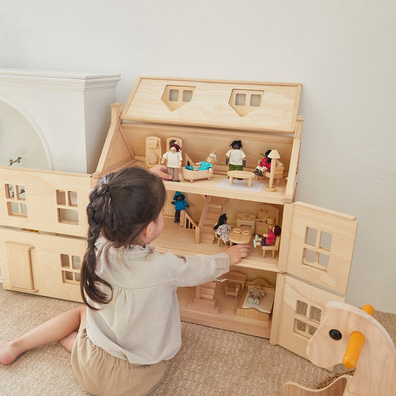 Dollhouse Furniture Set | 1:12 Scale | Living Room, Bedroom, Kitchen, Dining Room, Bathroom