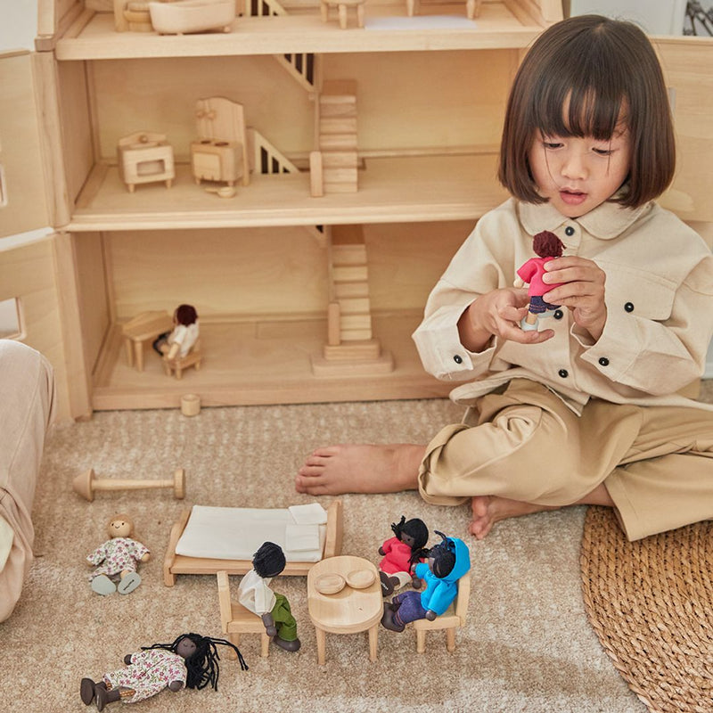 Dollhouse Furniture Set | 1:12 Scale | Living Room, Bedroom, Kitchen, Dining Room, Bathroom