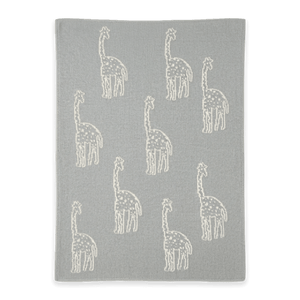 Giraffe Organic Cotton Jacquard Baby Blanket | 30" x 42"