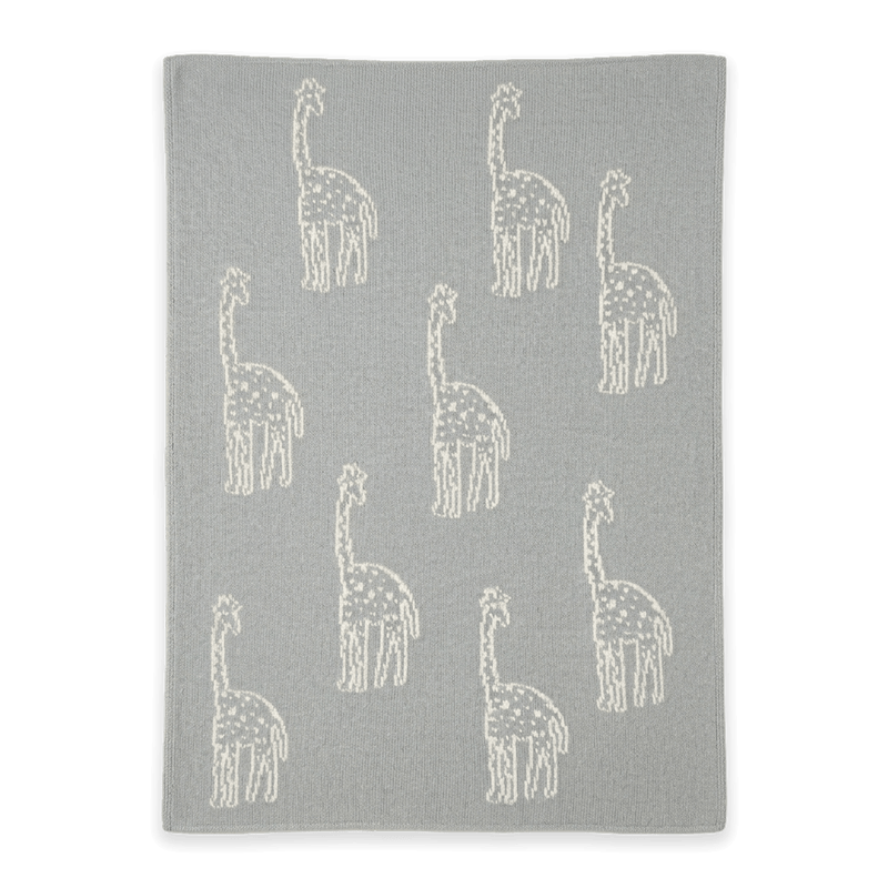 Giraffe Organic Cotton Jacquard Baby Blanket | 30" x 42"