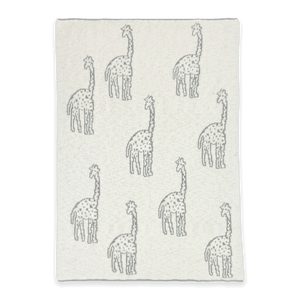 Giraffe Organic Cotton Jacquard Baby Blanket | 30" x 42"