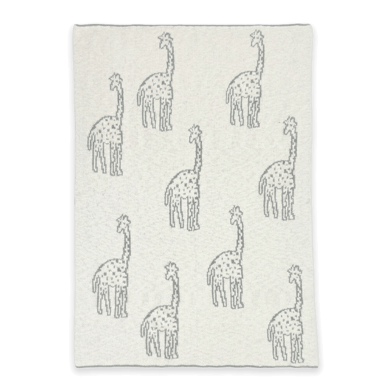 Giraffe Organic Cotton Jacquard Baby Blanket | 30" x 42"