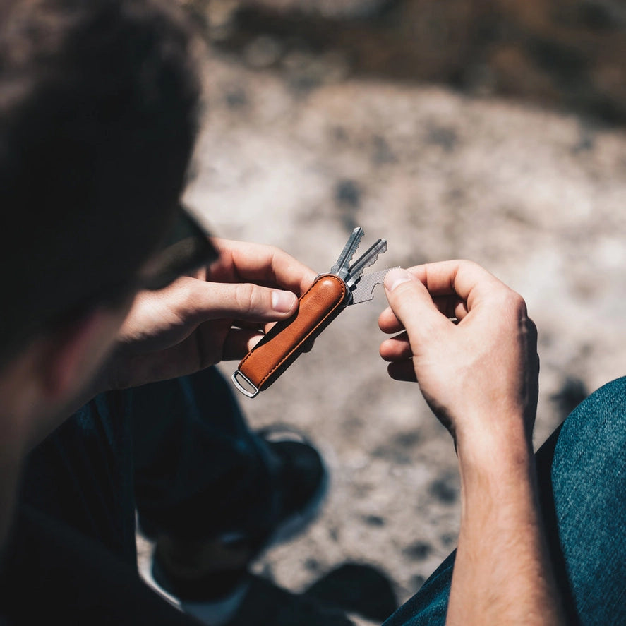 Tan Colored Men's Keychain