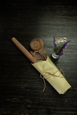 Heritage Cooking Set | 4-Piece Walnut