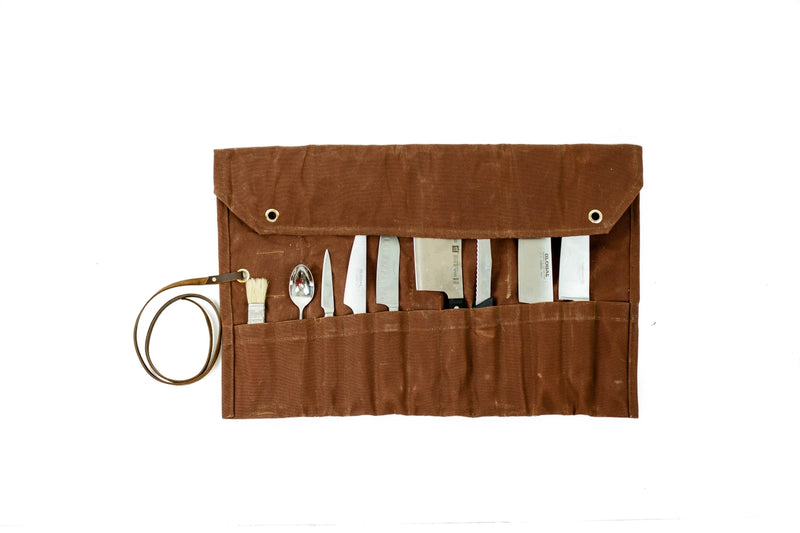 Chef Knife Roll | 18 oz Waxed Canvas
