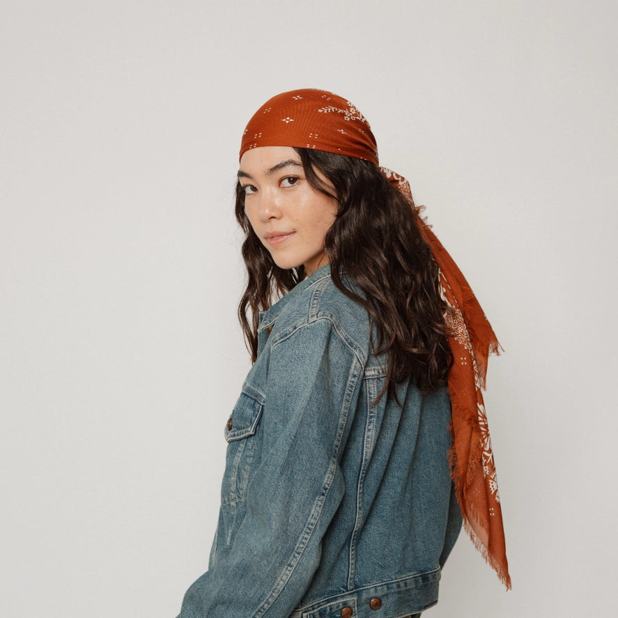 Big Honcho Bandana- Blossom in Cocoa