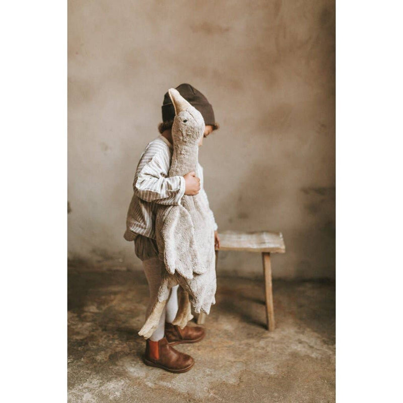 Warming Goose | 27" Organic Spelt Fill | GOTS Cotton | Made in Latvia