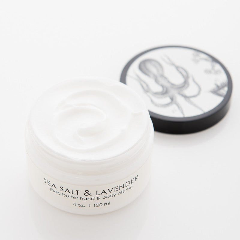 Sea Salt & Lavender Shea Butter Hand & Body Creme | 5% Natural Shea Butter | Vitamin E & Aloe