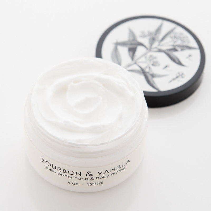 Bourbon & Vanilla Shea Butter Hand & Body Creme | 5% Natural Shea Butter | Aloe & Vitamin E