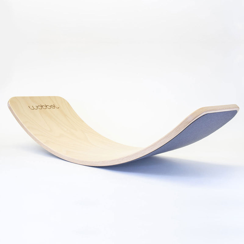 Wobbel Balance Board Original | Moonstone Felt | 90cm Beechwood