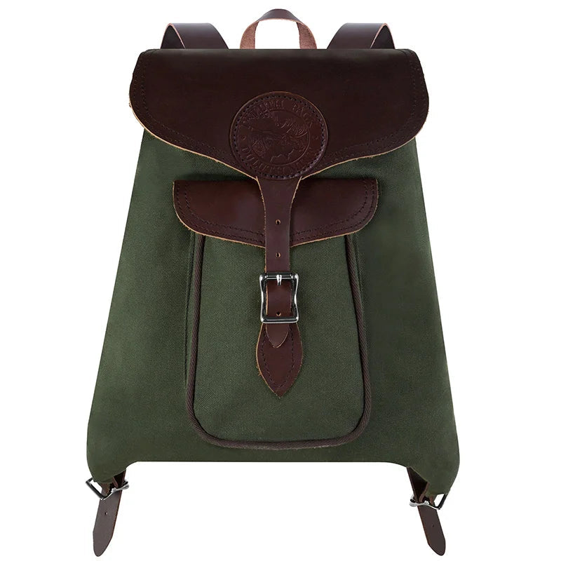 Waxed Canvas Rucksack | Leather Straps | Duluth Pack