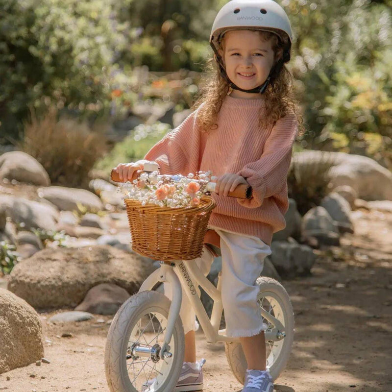 Banwood First Go Balance Bike | Cream | 12" | Adjustable 37-44cm Saddle
