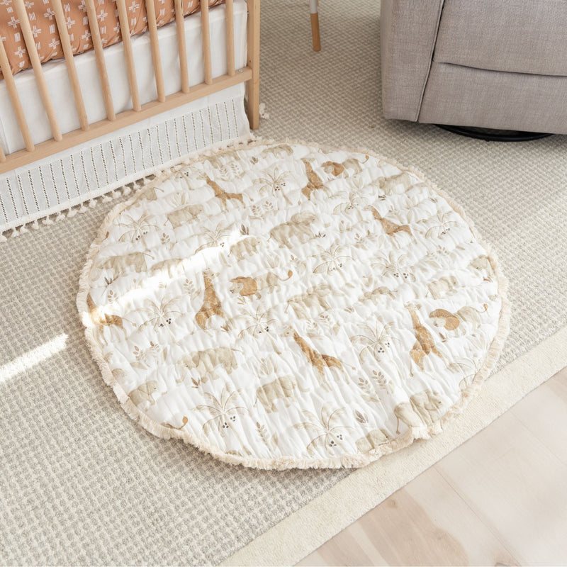 Kendi Quilted Playmat | Cotton | Safari Print