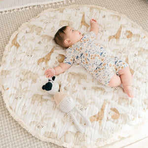 Kendi Quilted Playmat | Cotton | Safari Print