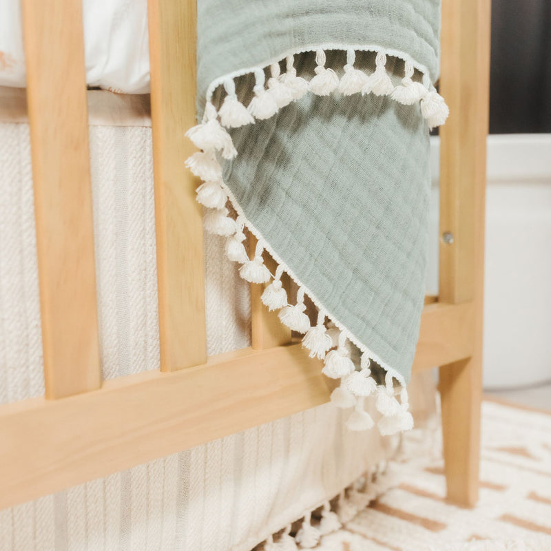 6-Layer Cotton Muslin Baby Blanket | Fern Print