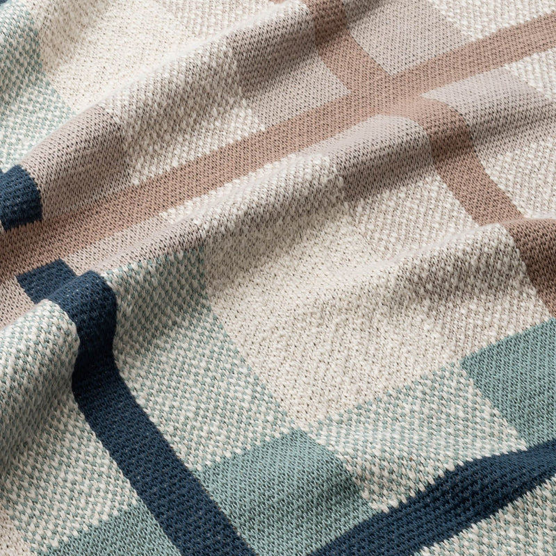 Charlie Farmhouse Knitted Plaid Blanket | Cotton | Baby Size