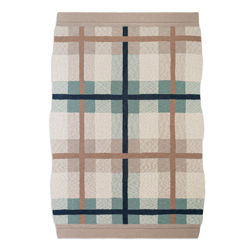 Charlie Farmhouse Knitted Plaid Blanket | Cotton | Baby Size