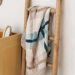 Charlie Farmhouse Knitted Plaid Blanket | Cotton | Baby Size