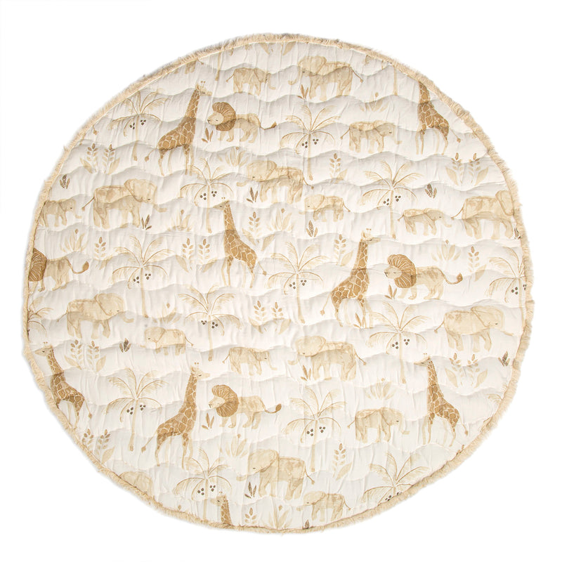 Kendi Quilted Playmat | Cotton | Safari Print
