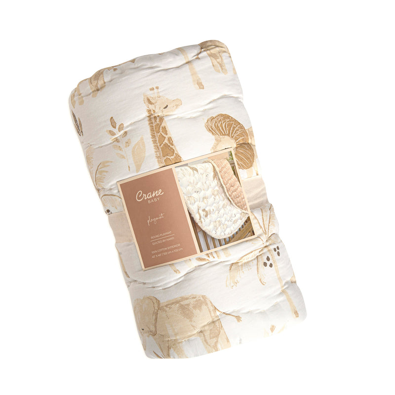 Kendi Quilted Playmat | Cotton | Safari Print
