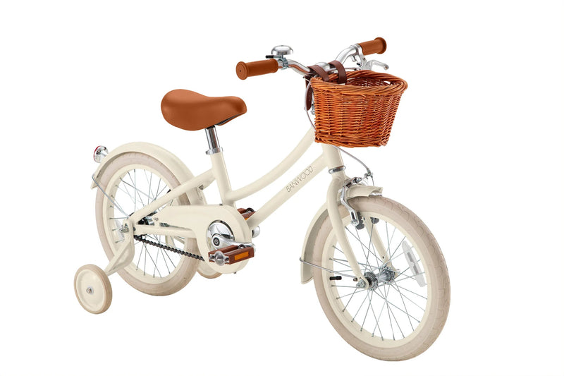 Banwood Classic Bicycle | 16" | Cream | Training Wheels
