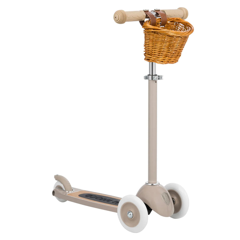 Banwood Scooter Vintage — Cream | 3-Wheel | Oak Deck | Ages 3+ — Beige