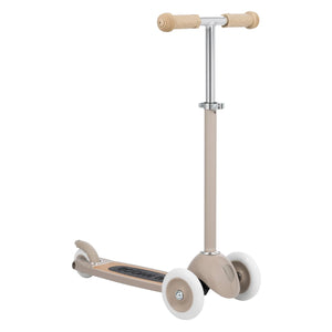 Banwood Scooter Vintage — Cream | 3-Wheel | Oak Deck | Ages 3+ — Beige