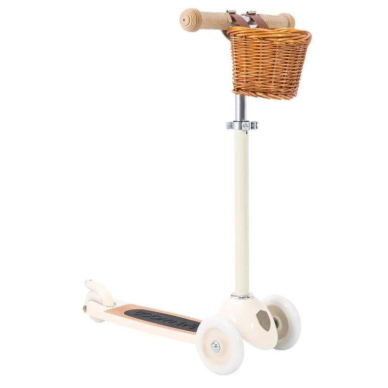 Banwood Scooter Vintage — Cream | 3-Wheel | Oak Deck | Ages 3+