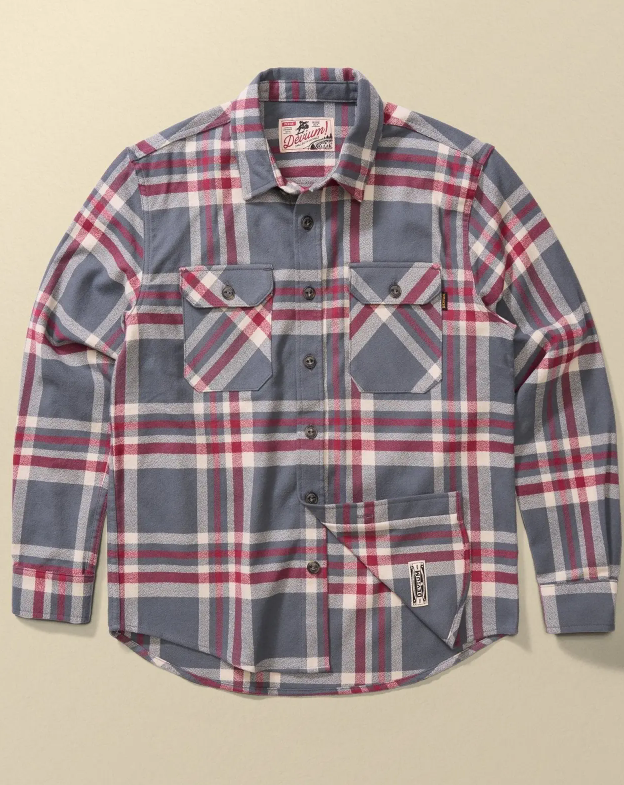 Boca Flannel Shirt | 7oz Organic Cotton | Double-Brushed