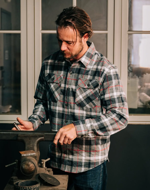 Boca Flannel Shirt | 7oz Organic Cotton | Double-Brushed