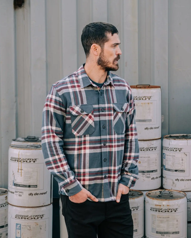 Boca Flannel Shirt | 7oz Organic Cotton | Double-Brushed
