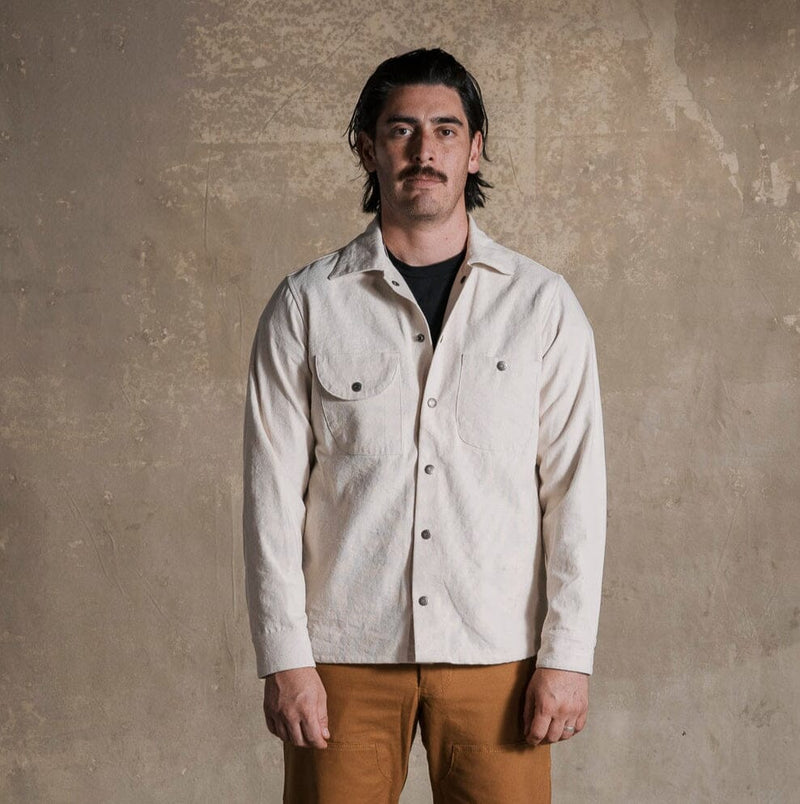 Canvas Workshirt — Natural | 10oz Organic Cotton | Bradley Mountain