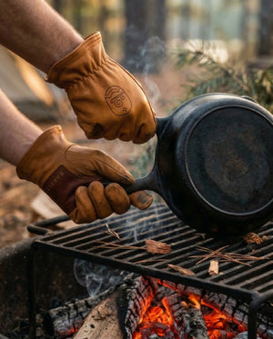 Buffalo Leather Ranching Gloves | Rarely Edition