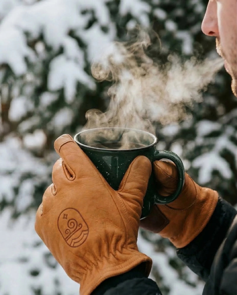 Rarely Buffalo Leather Ranching Gloves