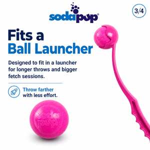 Glitter Ball Dog Toy | Soft Rubber | Floating Fetch Ball & Treat Dispenser | USA Made