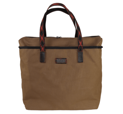 Canvas Tote | 20" x 13" x 8" | Waterproof Nylon Lining | Tobacco