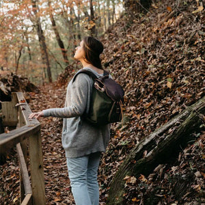 Waxed Canvas Rucksack | Leather Straps | Duluth Pack