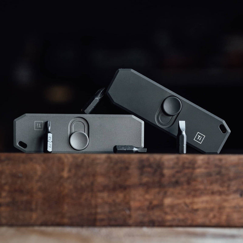 Bit Bar II | Titanium 8-Bit Driver & Holder | Push-Button Access
