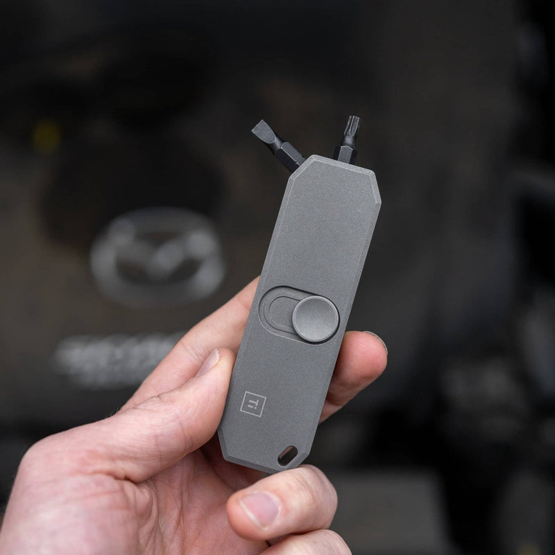 Bit Bar II | Titanium 8-Bit Driver & Holder | Push-Button Access
