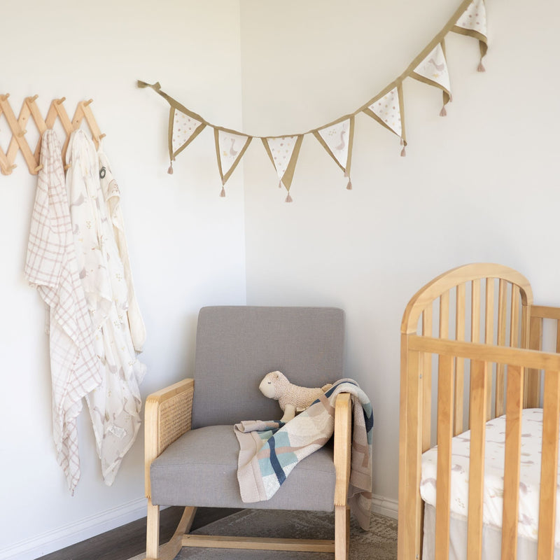 Charlie Farmhouse Knitted Plaid Blanket | Cotton | Baby Size
